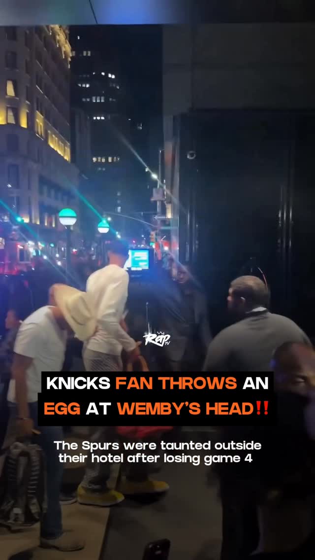 Victor Wembanyama and the Spurs were taunted by Knicks fans after blowing a historic lead in game 4‼️👀

🎥: @KingChargeYT