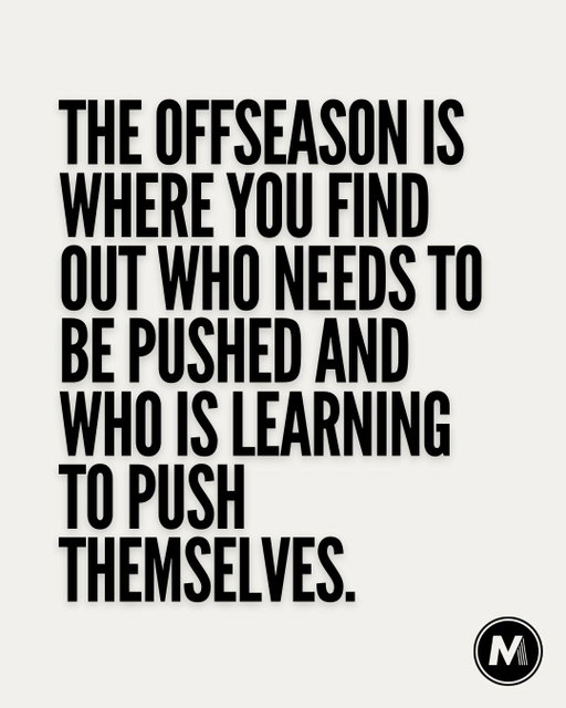 The offseason isn't just about getting stronger or faster. It's about finding out whether you're becoming the kind of athlete who needs to be pushed or the kind who is learning to push themselves. Coaches aren't just watching your progress. They're watching how you show up when nobody is making you.