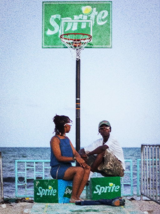 Courtside.