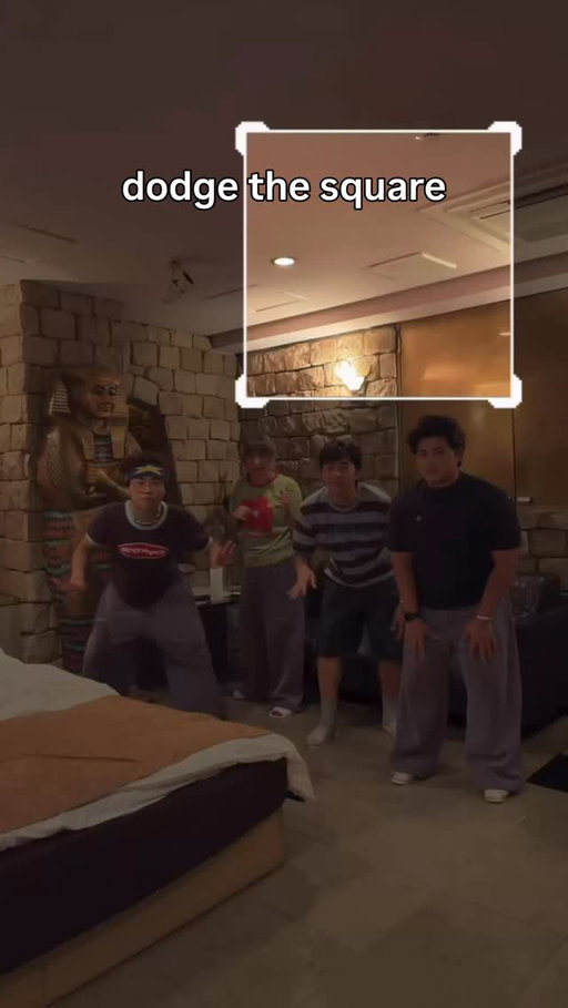 The poses that come out with this filter is sooooo 😭😭💀💀 new love hotel vid on @merwelanthony channel btw! #dodgethesquare #familygame #japan #lovehotel #japanesegame