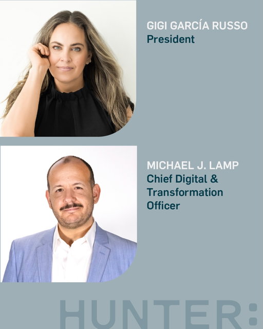 BIG news at HUNTER! 🎉
 
Gigi García Russo has been elevated to President and Michael J. Lamp to Chief Digital & Transformation Officer!
 
Reporting to CEO Grace Leong, Gigi and Michael bring four decades of experience building teams, expanding capabilities, and delivering breakthrough work for clients. Their leadership, along with fellow members of our Executive, Specialty and Business Leadership Teams, will help guide HUNTER’s continued growth.
 
Congratulations, Gigi and Michael! 🎊 

Learn more via the link in our bio. 🔗