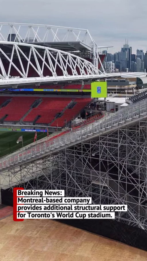 Breaking news: Montreal-based company provides additional structural support for Toronto’s World Cup Stadium.

Manmade comments: “supporting the boys is what we do best” 🤝