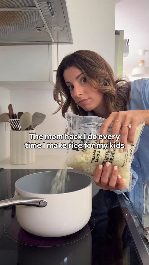 The mom hack I do every time I make rice for my kids 🍚🥬
Recipe below ⬇️ 
Save this post for later ✔️

I mix in frozen cauliflower rice with white rice while it cooks, and they never notice 👌🏼 Such an easy way to add a little extra veg, fiber, and volume without changing the texture much.

It still comes out soft, fluffy, and works great as a side for tacos bowls and stir-fry’s. A tiny upgrade that makes me feel like I did something extra with almost no extra effort 😅

Directions: 🧭 
1 cup white rice, rinsed
1 cup water or broth
Pinch of sea salt
1/2-1 cup frozen cauliflower rice

Add everything to a medium saucepan and bring to a boil. Lower to a simmer, cover with the lid, and cook for about 10-15 minutes, until tender and fluffy. Let sit 5 minutes, then fluff with a fork. If it’s looking dry just add more water.
Am I the only one who does this?