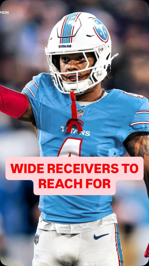 Wide Receivers to reach for in fantasy football this year #fantasyfootballadvice #fantasyfootballtips #fantasyfootball #nflfootball