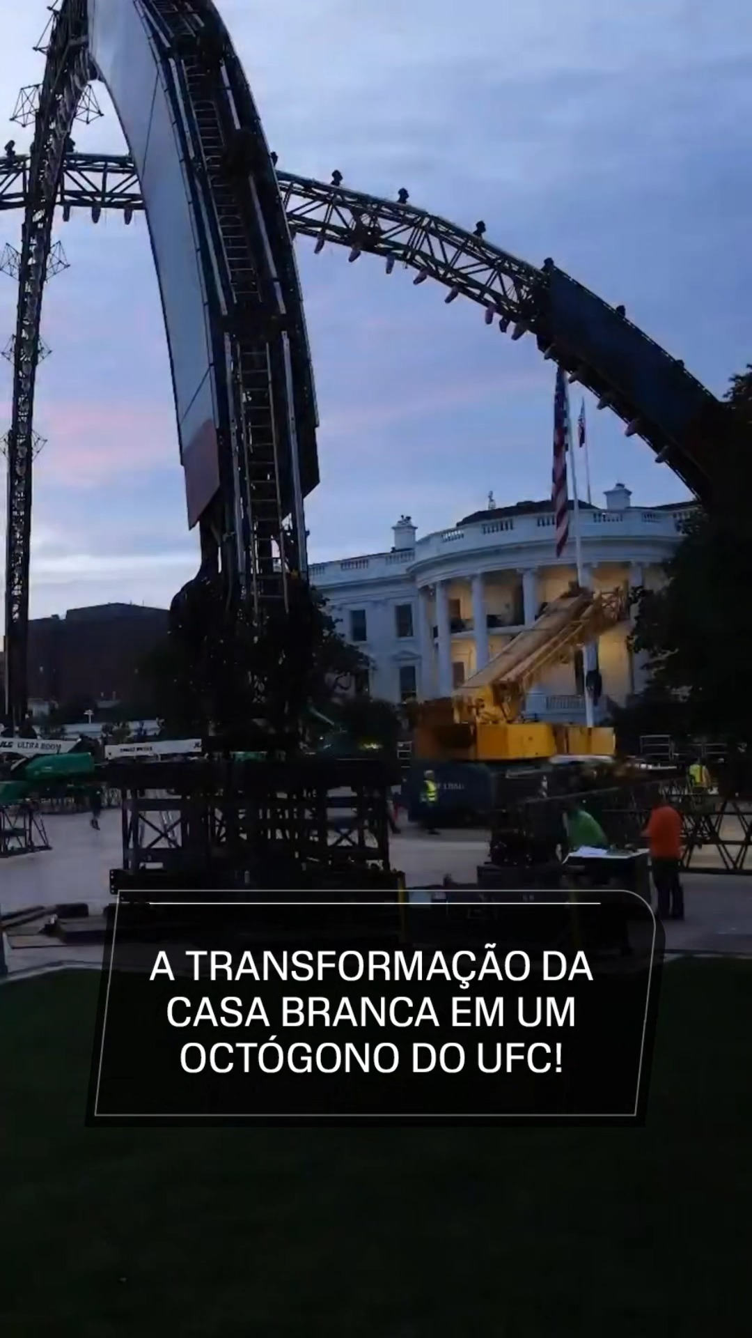 A CASA BRANCA ESTÁ FICANDO PRONTA! Nesta quinta-feira (11), o UFC mostrou as primeiras imagens da transformação do jardim da Casa Branca em um octógono para o UFC Freedom 250, que acontece neste domingo (14)! 

🎥@ufc 

#ESPNKnockOut #UFC #MMA #UFCFreedom250