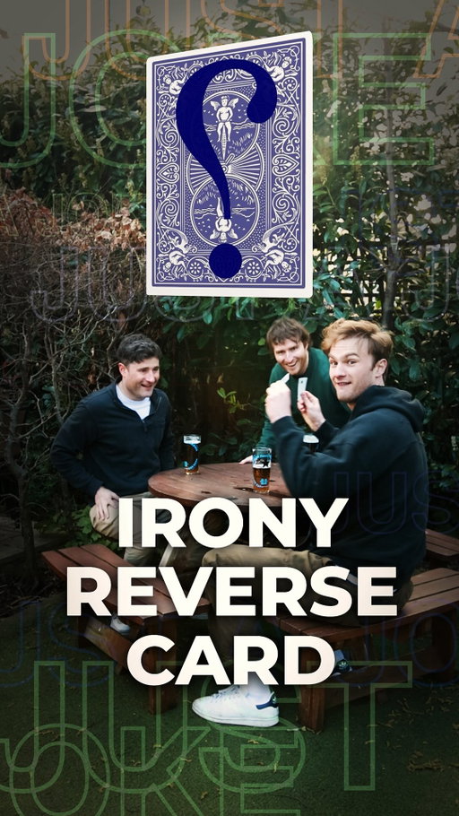 The irony reverse card: Say whatever you like and get away with it! 👍🏻 

#irony #sketch #comedy