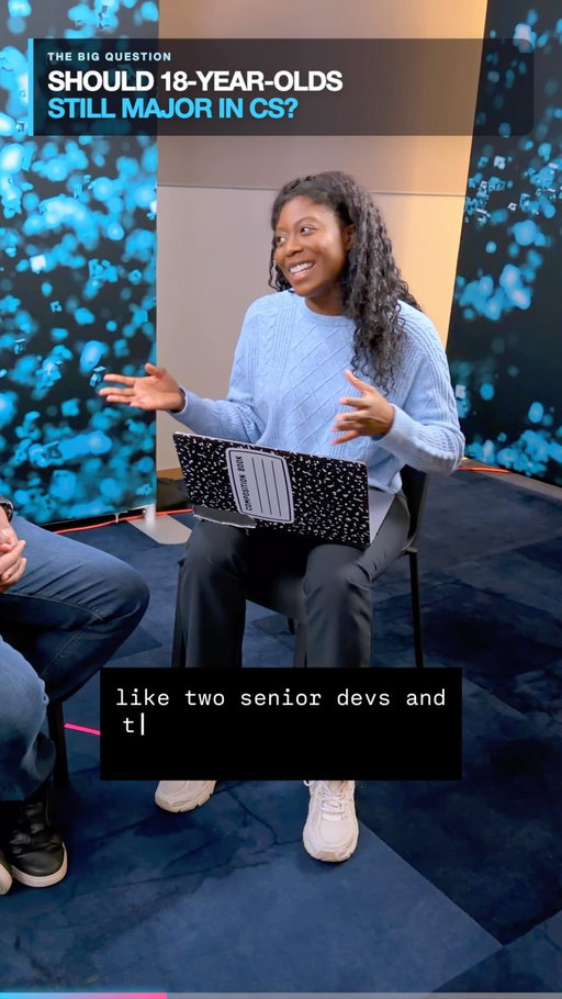 With the rise of AI, would you still recommend an 18-year old to major in Computer Science?

I sat down with Anush Elangovan, @amd VP of AI, and I asked him that very question. This was a perspective that I don’t hear as much where he believes junior devs can now compete with senior devs. Do you agree?

Should I drop more parts of the interview? We also talked about skills that AI can’t replace, the environmental costs of AI, ways he uses AI at work and in his personal life, and more! 

#amd #ai #computersciencestudent #computerscience #csmajor 

With the current job market and the rise of AI, do you think it’s still a good idea to major in Computer Science?