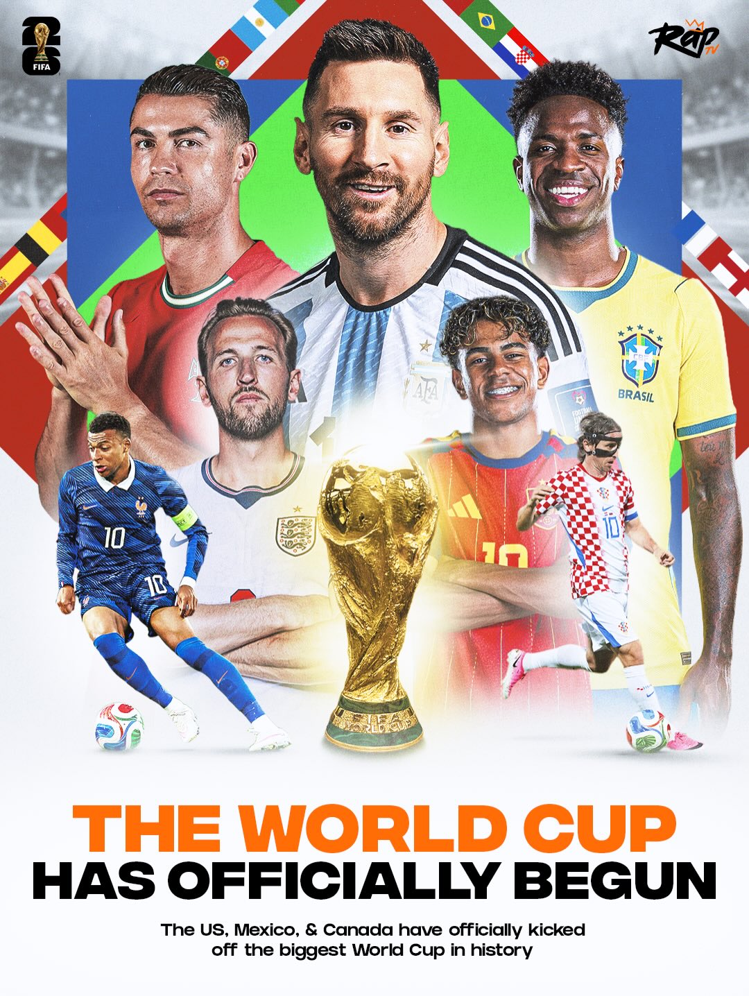 The 2026 FIFA World Cup is here‼️⚽

The global event has kicked off with a star-studded group of performers in Mexico City 🔥

Are y’all excited⁉️👀