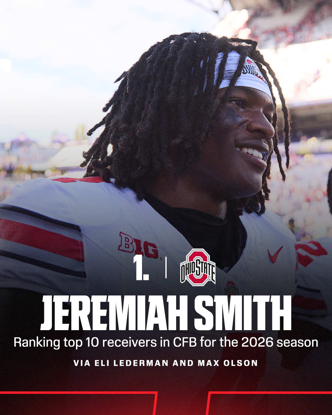Ranking top 10 receivers for the 2026 college football season ‼️

Link in bio for the full list 🔗