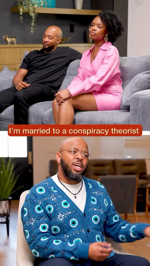 I’m married to a bald headed conspiracy theorist. 

Watch Safe Space S2 🆓 on @tubi

@jazmynjw 
@keonpolee