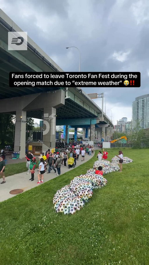 Toronto Fan Fest cancelled during the opening match of the 2026 World Cup 🤦‍♂️

#fifa #worldcup #fanfest