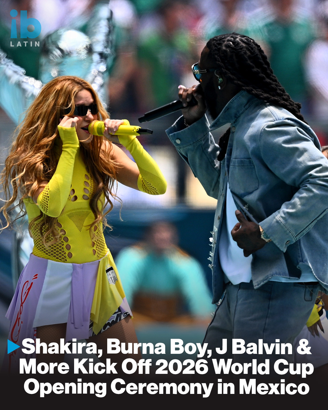 A wave of international stars lit up the FIFA World Cup 2026 opening ceremony on Thursday (June 11) at Mexico City’s stadium (Estadio Azteca), headlined by Colombian superstar Shakira and Nigerian artist Burna Boy with their World Cup anthem, “Dai Dai.” 🇨🇴⚽️🇳🇬 ⁠
⁠
This marks the third time Mexico has hosted a FIFA World Cup, though this time it shares hosting duties with the United States and Canada.⁠
⁠
Hit the link in bio to see the highlights of the opening ceremony, in chronological order.