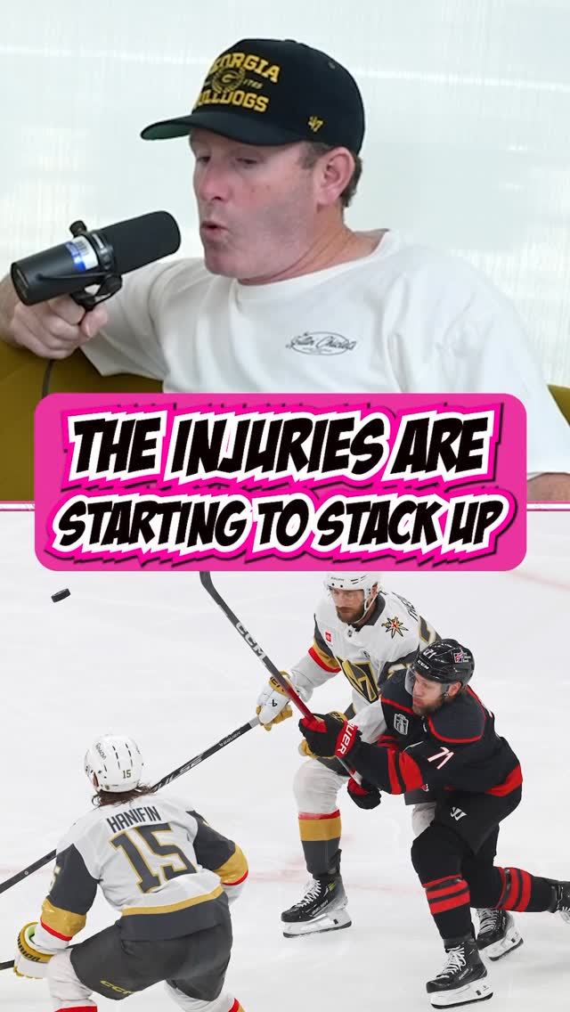 The wear and tear is starting to show in the Stanley Cup Finals.
