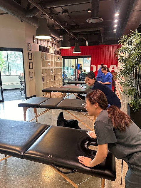 Massage Therapy Thursday 💆✨

Nothing beats a mid-day reset! Our team recently enjoyed a wellness break thanks to massage therapy students from Motion Mobility Hub, who visited the office to gain valuable practical experience while helping us relax and recharge.

Thank you to the students for sharing your skills and creating such a positive experience for our team. We appreciate the opportunity to support the next generation of healthcare professionals.

#MassageTherapyThursday #WorkplaceWellness #OfficeCulture #TeamWellness #MassageTherapy #StudentSuccess