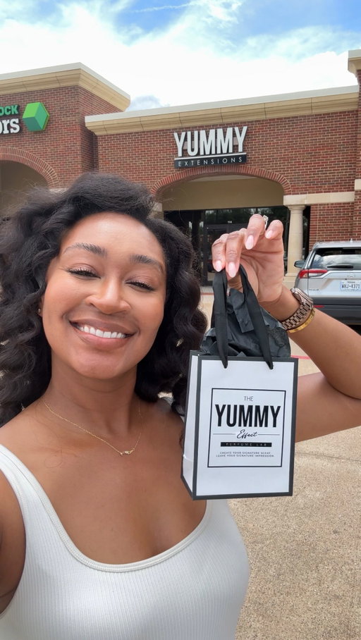 @yummyextensions I just found out my scent wasn’t matching my energy and they fixed it 😭lol 

The Semi-Annual Sale is LIVE! Raw hair you can feel, bundles you hand-pick, AND a custom Perfume Bar experience where you create your own signature scent. 

Whether you’re looking for Curly. Wavy. Straight. Blonde. It’s all here. 
Grab it before it’s gone. 

📍 19009 Preston Rd, Dallas. Or online! 
🖤 #YummyExtensions #YummyEffect #DallasBeauty #LuxuryHair #SemiAnnualSale