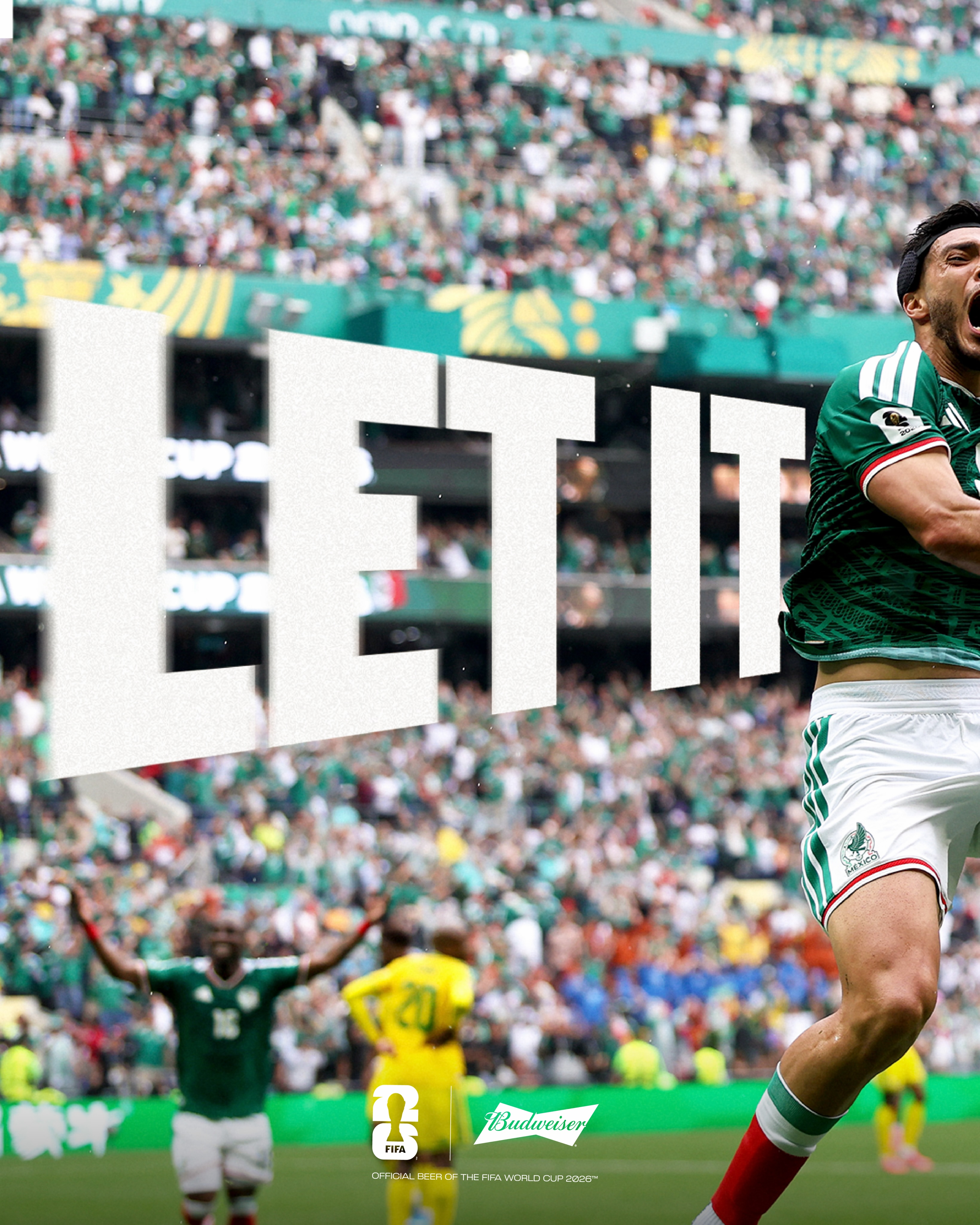 Pure emotion. 35 year old Raul Jimenez scores his first FIFA World Cup™️ goal in front of 80,000 fans in Mexico City.