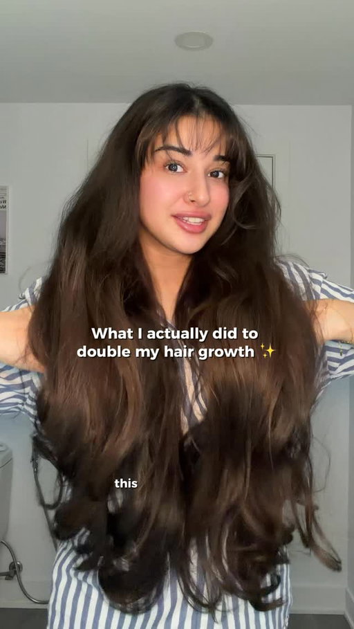 This is your sign to start prioritizing your hair routine! ✨🤏🏼 @lorealparis #hairgrowth #hairhealth #haircare #lorealparispartner  #densitybooster