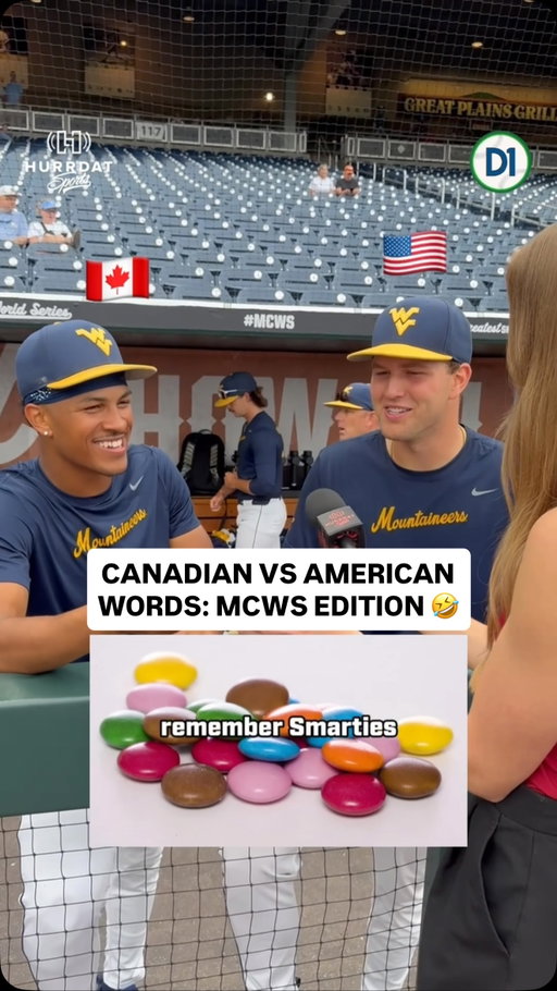 We put West Virginia’s Tyrus Hall (British Columbia, Can.) and Colton Sims (Leawood, KS.) to a Canadian vs. American word battle. 🤣