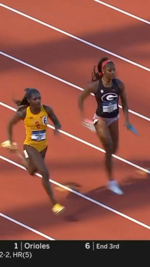 New SCHOOL RECORDS for both USC and Georgia as they finish in 41.96 and 42.00, the top two times in the semifinals. 

#NCAATF x 🎥 ESPN2