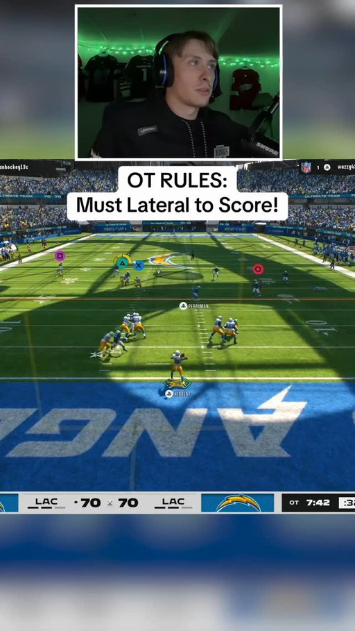 Overtime Rules: Must Lateral to Score! #madden #madden26 #gaming #thegoosetv #reels