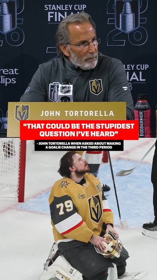 Vegas’ Carter Hart is the first goalie to allow four goals in five straight games in the Stanley Cup Final.