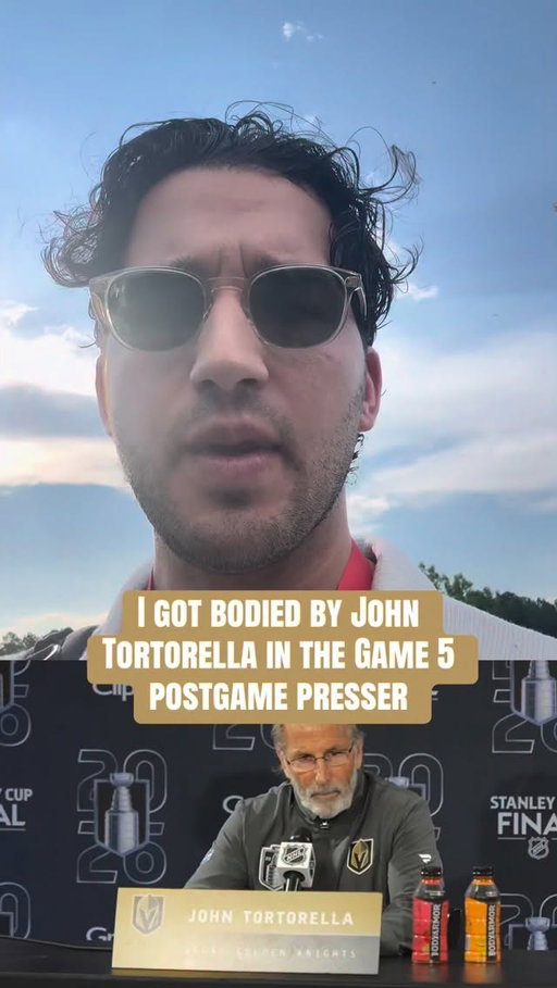 Sometimes it goes the way you think it will, and sometimes it goes the complete opposite 🤣

Here’s a little BTS of how I get ready for a postgame presser at the Stanley Cup Final