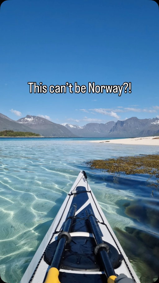 The Maldives ain’t got nothing on us… 😮‍💨🌊 

(Except for the refreshing water temperature)
 
Magical summer days in Northern Norway, video and guided kayaking by @senjawild 🛶

📍Skaland, Bergsøyan, Senja
