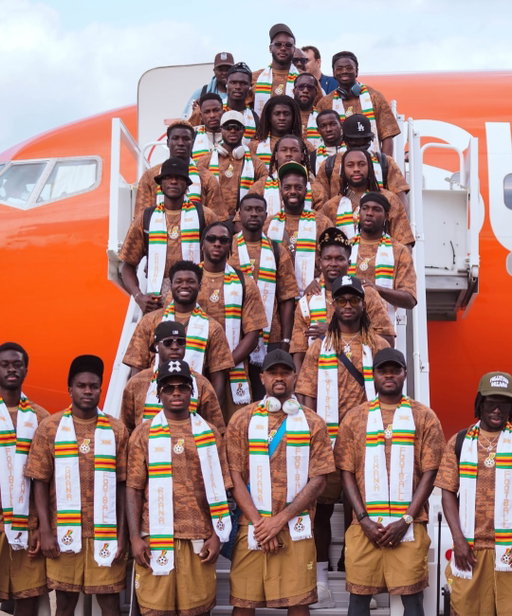 Airport looks, The Black Stars edition. 🇬🇭✨

#FIFAWorldCup | 📸: @ghana_fa_official