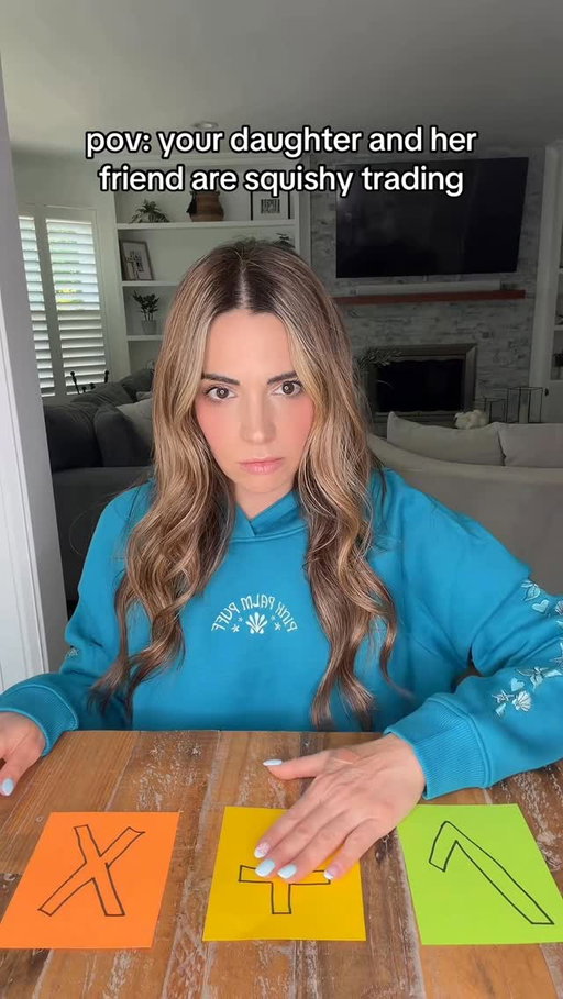 POV: YOUR DAUGHTER AND HER FRIEND ARE SQUISHY TRADING 

#momlife #momcomedy #squishy #momsofinstagram #needoh