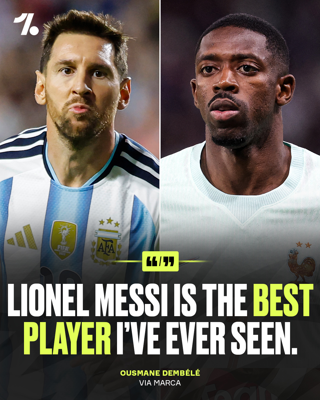 Ousmane Dembélé warns everyone to watch out for Lionel Messi this summer 🐐👀

Game respects game 😮‍💨