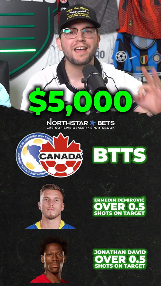 The game we’ve all been waiting for… CANADA VS. BOSNIA! 🇨🇦🇧🇦

Will we see you at the game today? 👀

& As always, bet within your means
#NorthStarbetsPartner, #Ad
#PaidPartner

http://NorthStarBets.com  is owned and operated by the Conseil des Abénakis de Wôlinak. Only players aged 19+ and over are permitted to play our games. Please play responsibly.