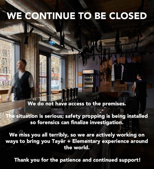 UPDATĒE 🚨 While we remain closed, we and the tēeam are working on ways to bring you #ēe experiences around the world 🌏🍸🖤 // Thank you for your patience and continued support while we navigate this as best we can 🙏🏼 #hustlemagic