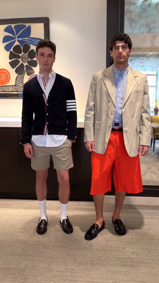 Short story, the long and the short of it, a tale of two hemlines. I can keep going!  I really love that this season there really is a pair of shorts for every occasion and personal style preference from short and trim to long and voluminous. Here are two favorite spring looks from a presentation I did last night at @neimanmarcus Michigan Avenue, featured on @pablo_bustamante_nadeau and @brad.henley16