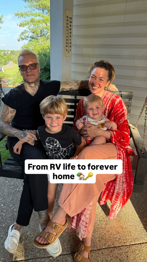 From RV to forever home 🏡🔑 #rvlife #family #movingtolexington