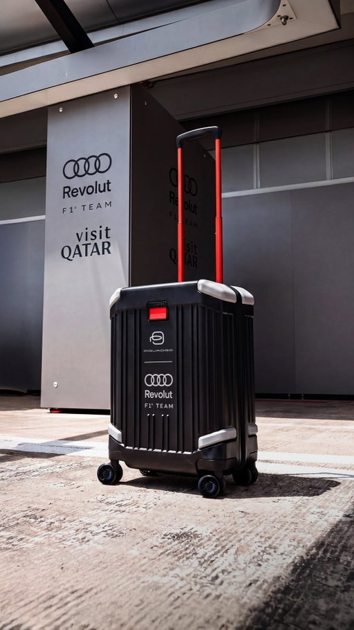 A @piquadrofficial pitstop, with @audif1 precision. 🏁

The signature feature of the POP collection: replaceable wheels, designed to keep you moving.

Official Luxury Luggage Partner of Audi Revolut F1® Team.
#PerformanceNeverStops
#Piquadro #ARF1T