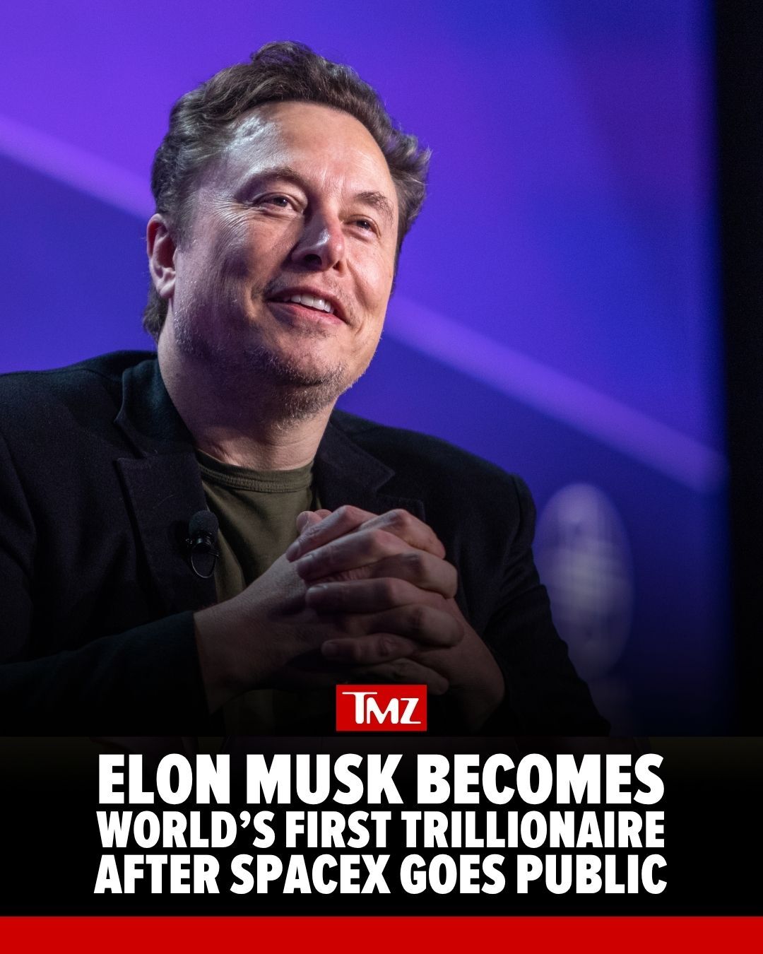 Elon Musk is now the world's first trillionaire—at least, on paper. With the launch of SpaceX's IPO today, Musk's net worth crossed the trillionaire threshold at $1.005 trillion, according to CBS News, the first ever to do so. 💰
