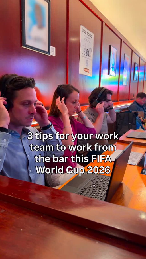 Who says we can’t be productive from the bar? @stellaartoisusa @fifaworldcup #AD #FIFA #FIFAWorldCup2026