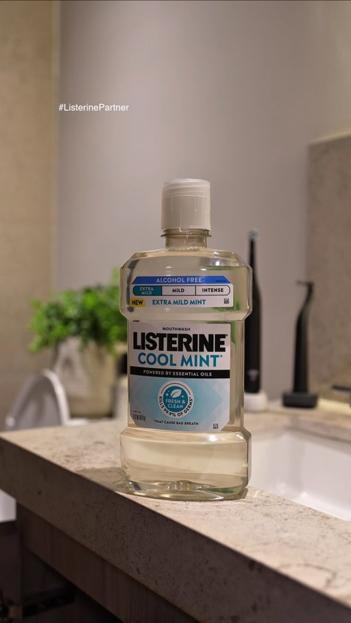 #ListerinePartner Routine isn’t boring—it’s what keeps everything running.

Sleep right, start the day right, and stay on top of the details. @listerine Extra Mild COOL MINT® mouthwash has been an easy addition to my oral care routine —clean, smooth, no extra fuss. Dialed in, every day. #ad