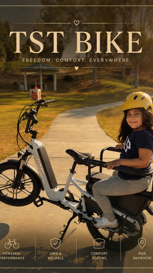 Family rides just got a whole lot more fun 🚲☀️

Comfortable, practical, and perfect for creating memories together. My little passenger absolutely loves it 🤍

@tstebike

#TSTBike #EBikeLife #FamilyRide #ElectricBike #outdoorfun