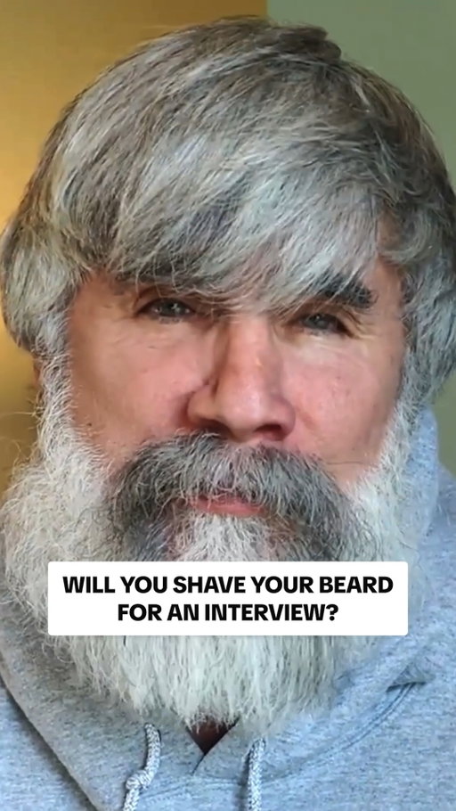 Would you shave your beard for a job? Most guys with a beard have faced this question at some point.