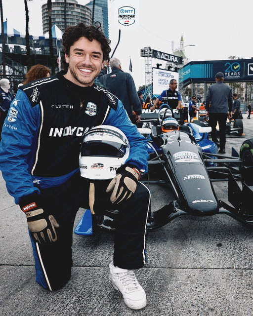 From “Off Campus” to the track 🏒🏎️
 
Belmont Cameli joined us in 2025 at the Grand Prix of Long Beach!
