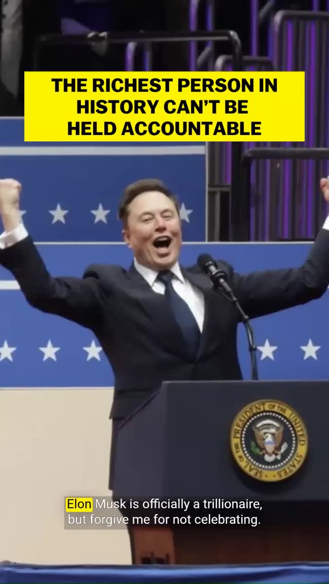 Elon Musk can signal boost race riots, spread lies about “white genocide,” and cut aid to the world's poorest. And almost nobody can hold him accountable for any of it.

Vox's Zack Beauchamp explains why Elon becoming a trillionaire isn't just a personal milestone. It's a threat to democracy itself.