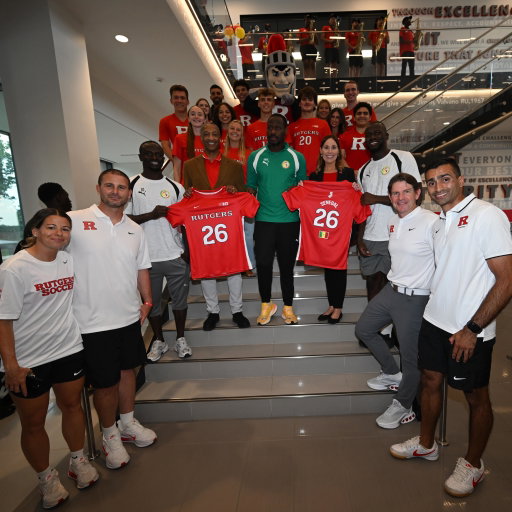 Welcome, Senegal! 🇸🇳 So excited to host the team for the #fifaworldcup ⚽️ 
.
.
.
#GoRU #rutgers #senegal #worldcup