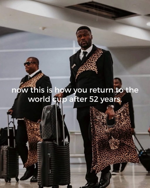 The Leopards are on their way!!! The Democratic Republic of Congo’s national team has returned to the World Cup for the first time in 52 years, arriving in matching leopard-print looks by emerging designer @alvin_jmak
