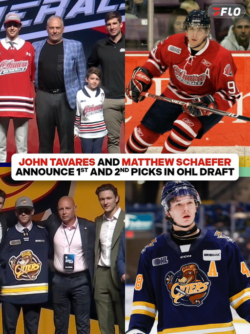 OHL ROYALTY WELCOMING THE FUTURE 🤝

Star-studded back-to-back 1OA and 2OA announcements from a pair of OHL greats and NHL first overall selections

John Tavares announced Kane Cloutier as the Oshawa Generals’ first overall selection while Matthew Schaefer announced Colin Kennedy as the Erie Otters’ second overall pick

#hockey #OHL #OHLDraft