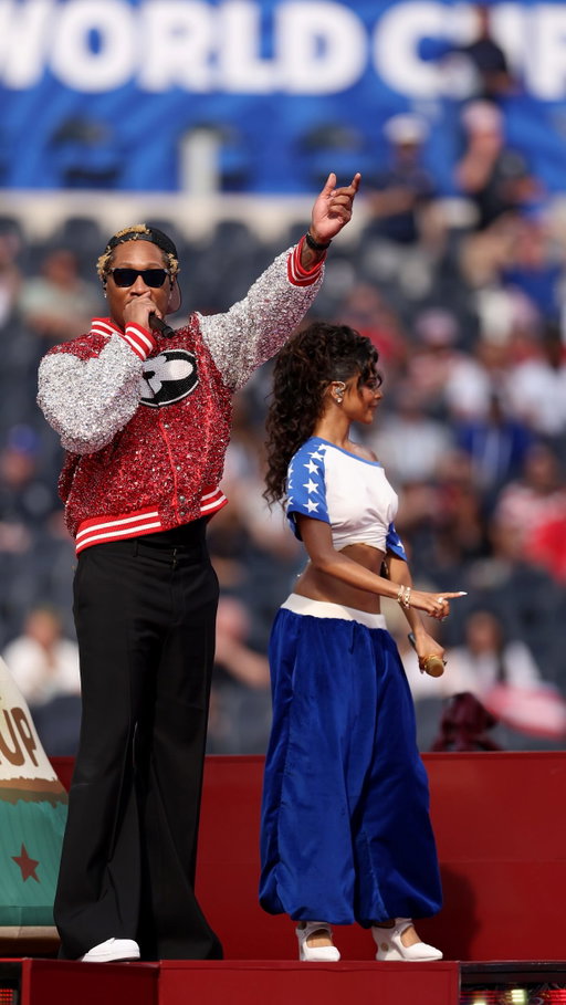 @future and @tyla perform Game Time at the Opening Ceremony of FIFA World Cup 2026 in Los Angeles!