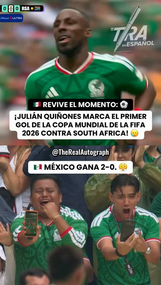 🇲🇽 REVIVE EL MOMENTO: EL PRIMER GOL DE LA COPA MUNDIAL 2026! 🔥⚽️ (Via/@fifaworldcup)

 #CopaMundial #worldcup #mexico #futbol #gol