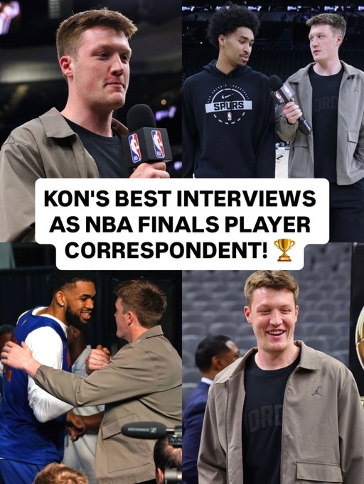 @kon2knueppel’s BEST INTERVIEWS as NBA Player Correspondent at Finals Media Day! 🏆🎙️

NYK (3-1) SAS Game 5: Saturday, 6/13 at 8:30pm/et on ABC
