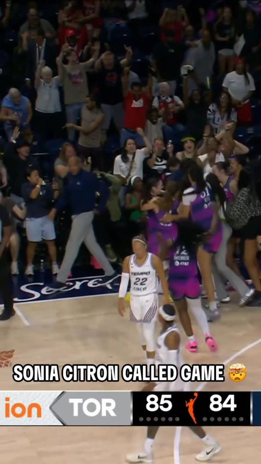 SONIA CITRON FOR THE WIN 🚨

She hit the turn around jumper to put the @washmystics up 1-PT (86-85) and win the game!

#WNBASeason30 | 2026 WNBA Commissioner’s Cup | @coinbase