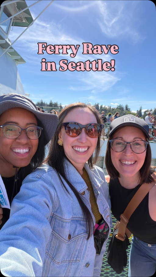 HAPPY 75th BIRTHDAY, @wastateferries!

What better way to celebrate the Washington State ferries than with a Friday afternoon rave? My friends and I couldn’t have asked for a better first ferry rave experience! DJ @johnnymonsoon soundtracked the coolest boat birthday party in Seattle. Thanks to @c895radio for putting on a cool experience for the community! 

if you’d like to attend a ferry rave, check the @wastateferries website for their next two Friday ferry parties with DJs on Fridays in June. You have to purchase a regular ticket to board the ferry, but it only cost us $9 round trip to walk onto the ferry from West Seattle to Vashon Island and Southworth. 

This was seriously so much fun and the perfect side quest with my friends! I loved it so much! ⛴️ 🪩 
…
…
#seattle #seattleevents #sidequest #seattleblogger #seattlelife 
Seattle ferry rave, Washington State ferries, ferry ride, birthday party, Seattle things to do, Seattle events